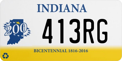 IN license plate 413RG