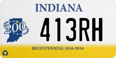 IN license plate 413RH