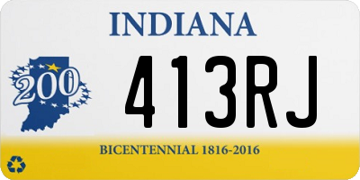 IN license plate 413RJ
