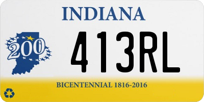 IN license plate 413RL