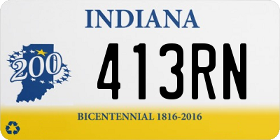 IN license plate 413RN