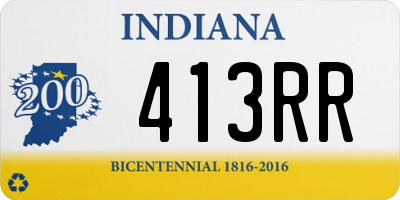 IN license plate 413RR