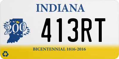 IN license plate 413RT