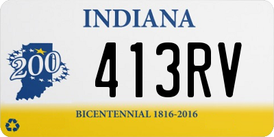 IN license plate 413RV