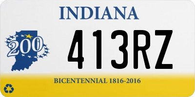 IN license plate 413RZ