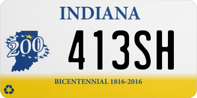 IN license plate 413SH