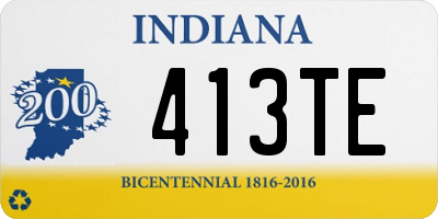 IN license plate 413TE