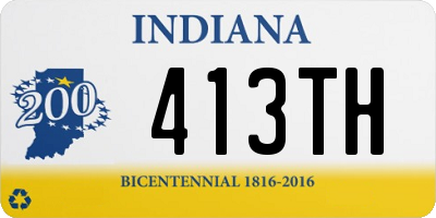 IN license plate 413TH