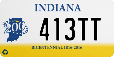 IN license plate 413TT