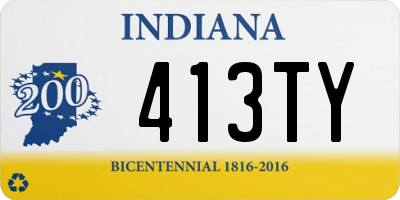 IN license plate 413TY