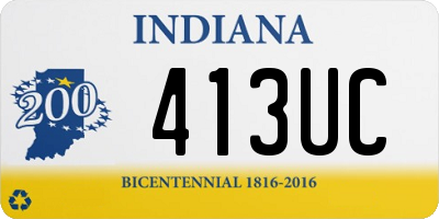 IN license plate 413UC