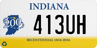 IN license plate 413UH