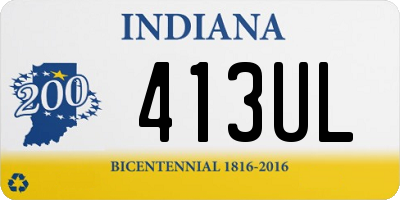 IN license plate 413UL