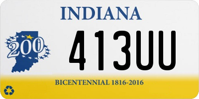 IN license plate 413UU