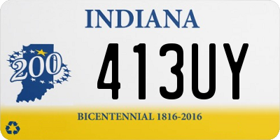 IN license plate 413UY