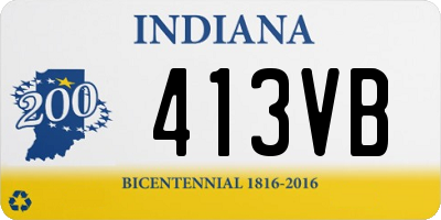 IN license plate 413VB