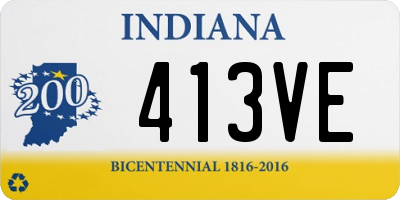 IN license plate 413VE