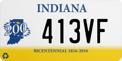 IN license plate 413VF