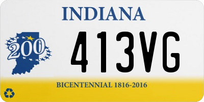 IN license plate 413VG