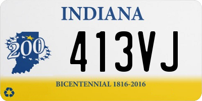 IN license plate 413VJ