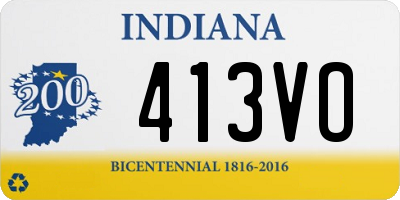 IN license plate 413VO