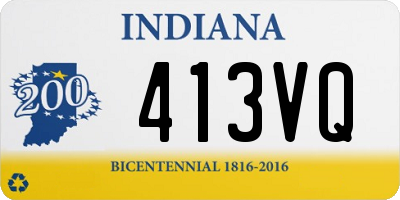 IN license plate 413VQ