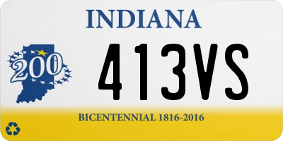 IN license plate 413VS