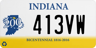 IN license plate 413VW