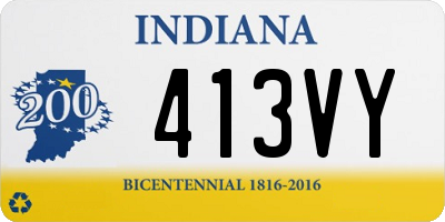 IN license plate 413VY