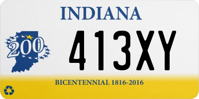 IN license plate 413XY