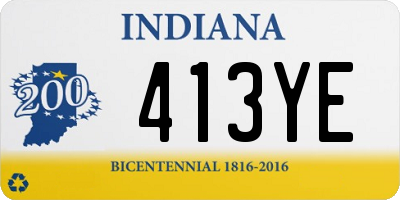 IN license plate 413YE