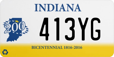 IN license plate 413YG