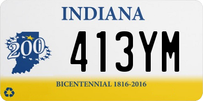 IN license plate 413YM