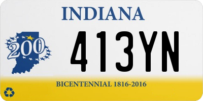 IN license plate 413YN