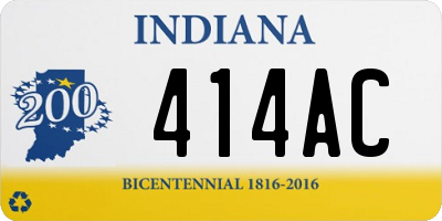 IN license plate 414AC