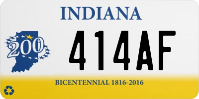 IN license plate 414AF
