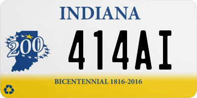 IN license plate 414AI