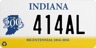 IN license plate 414AL