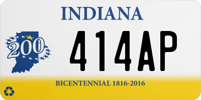 IN license plate 414AP