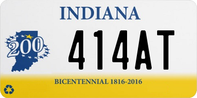 IN license plate 414AT