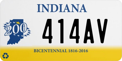 IN license plate 414AV