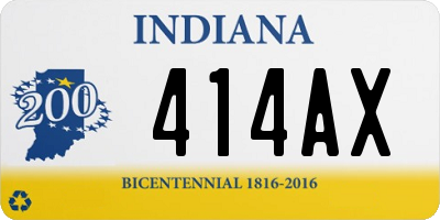 IN license plate 414AX