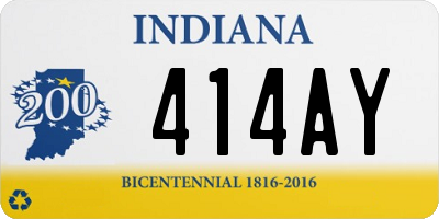 IN license plate 414AY