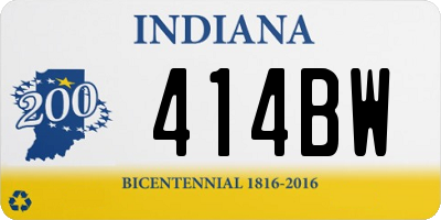 IN license plate 414BW