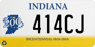 IN license plate 414CJ