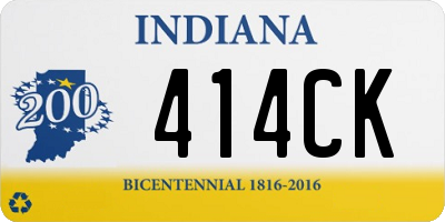 IN license plate 414CK