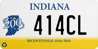 IN license plate 414CL