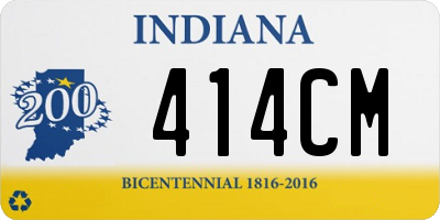 IN license plate 414CM