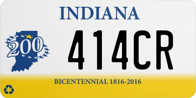 IN license plate 414CR