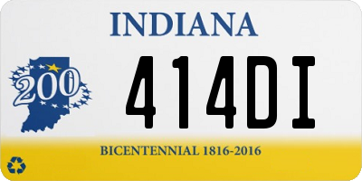 IN license plate 414DI